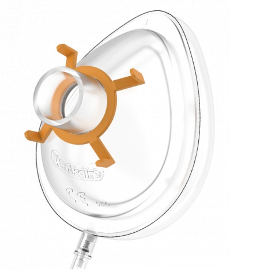 Маска лицева анестезіологічна надувна, одноразова, велика дитяча, розмір 3